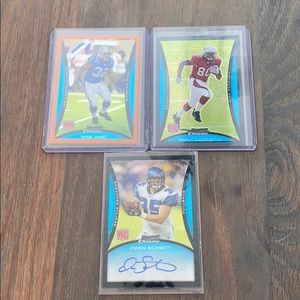 Signed cards and 2 numbered 2008 NFL Rookies